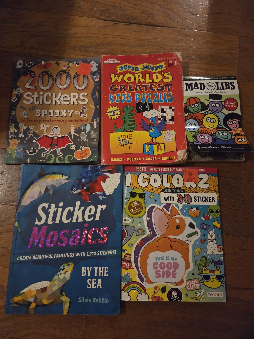 Kids Sticker & Activity Books Bundle - Kappa Activity & Mad Libs Vintage